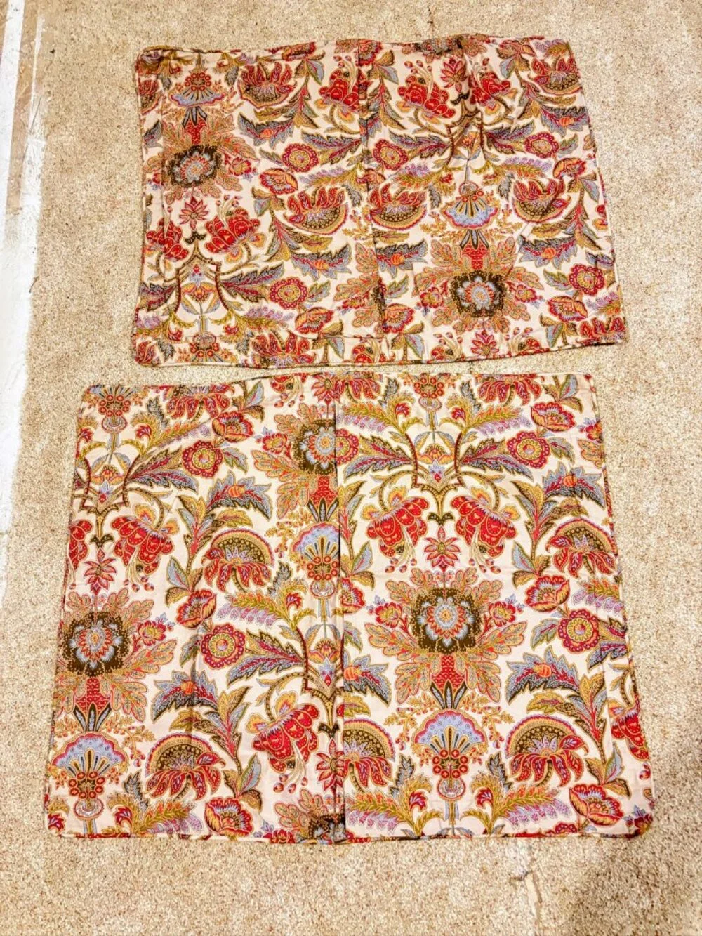 Ralph Lauren Chapman Jacobean Paisley Floral Queen Duvet Cover Set w/ 2 Standard